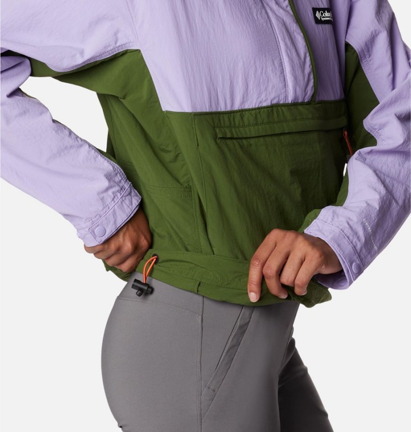 Columbia Deschutes Valley Wind Shell Jacket Women's Windbreaker Purple | PBJKMC-716