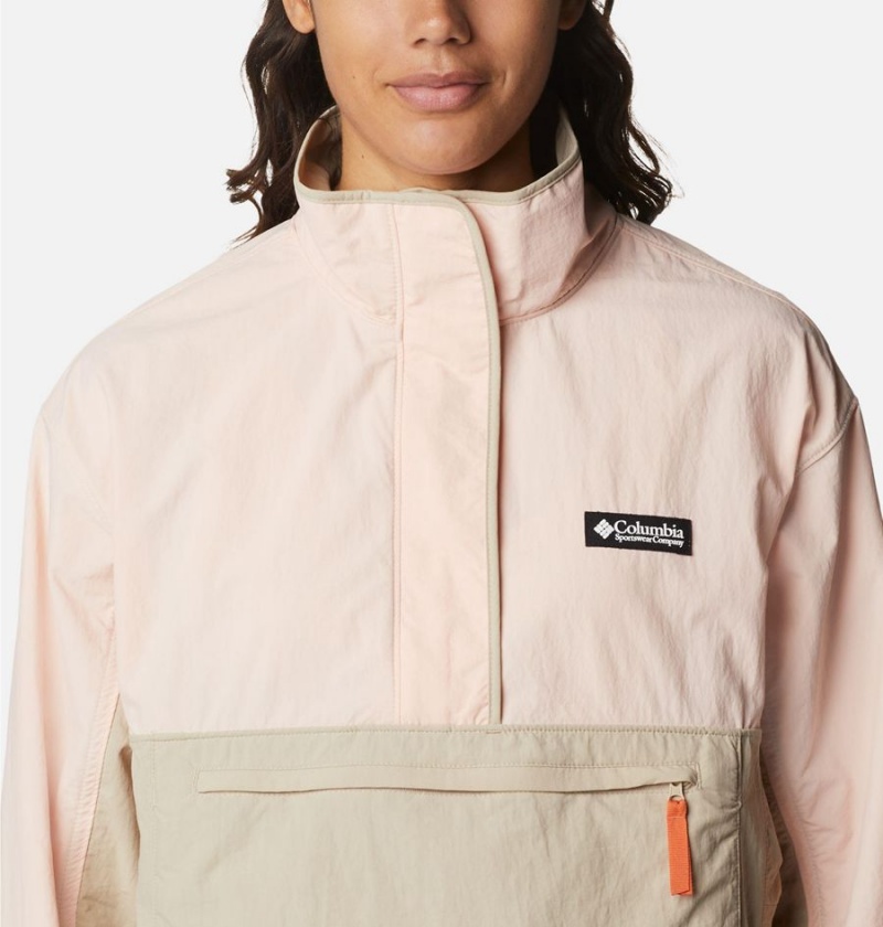 Columbia Deschutes Valley Wind Shell Jacket Women's Windbreaker Khaki | QVIRGE-180