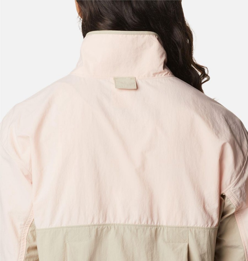 Columbia Deschutes Valley Wind Shell Jacket Women's Windbreaker Khaki | QVIRGE-180