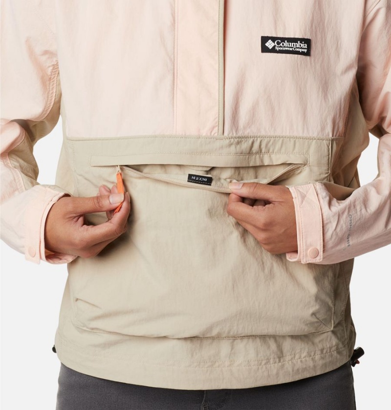 Columbia Deschutes Valley Wind Shell Jacket Women's Windbreaker Khaki | QVIRGE-180