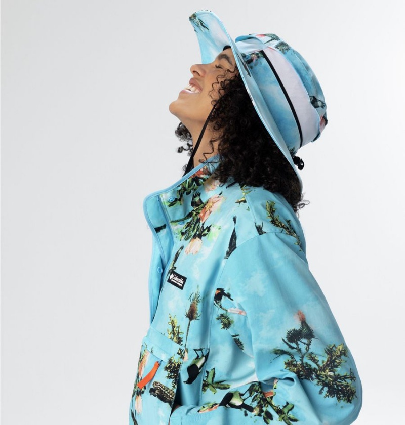 Columbia Deschutes Valley Wind Shell Jacket Women's Windbreaker Blue | RSBLWQ-748