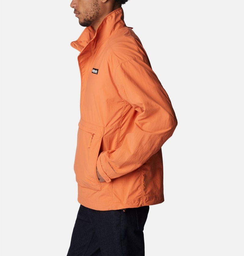 Columbia Deschutes Valley Wind Shell Jacket Men's Windbreaker Orange | MHOJDY-142