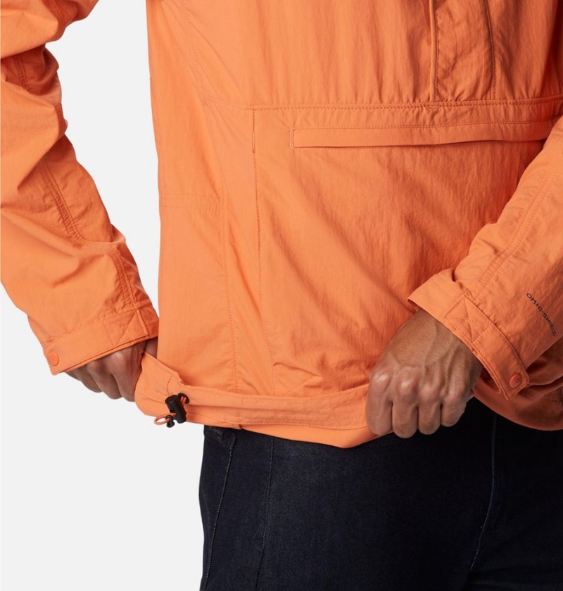 Columbia Deschutes Valley Wind Shell Jacket Men's Windbreaker Orange | MHOJDY-142