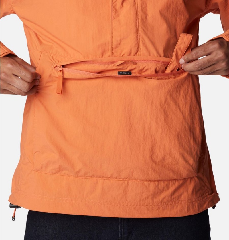 Columbia Deschutes Valley Wind Shell Jacket Men's Windbreaker Orange | MHOJDY-142