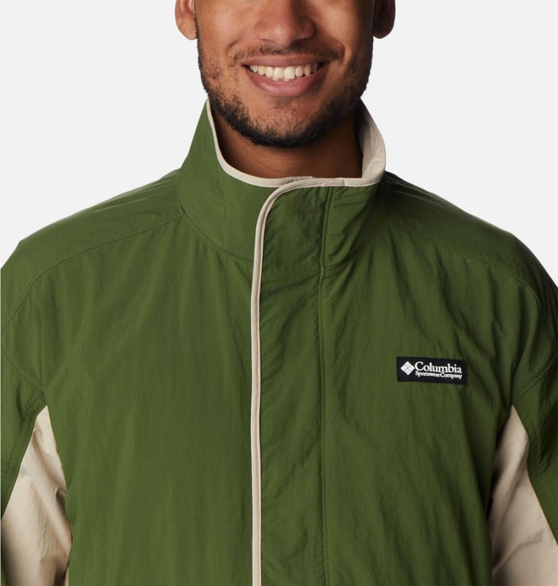 Columbia Deschutes Valley Wind Shell Jacket Men's Windbreaker Khaki | PKOVYE-258