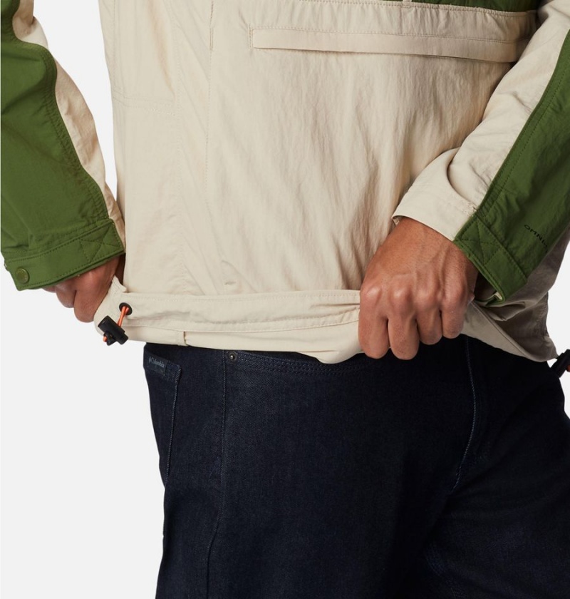 Columbia Deschutes Valley Wind Shell Jacket Men's Windbreaker Khaki | PKOVYE-258