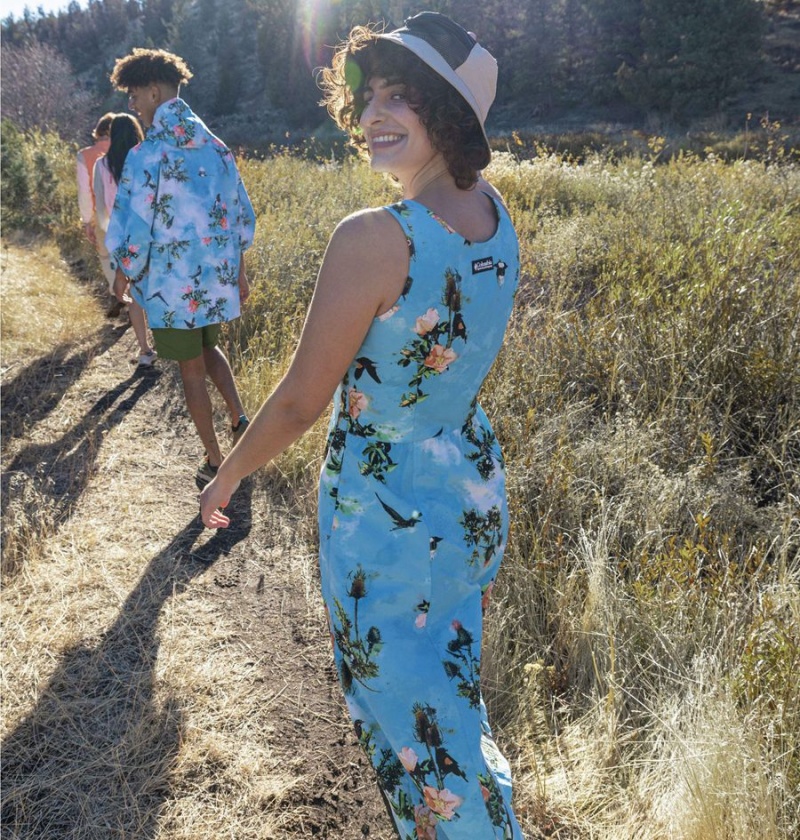 Columbia Deschutes Valley Women's Dress Blue | RYNAGZ-472