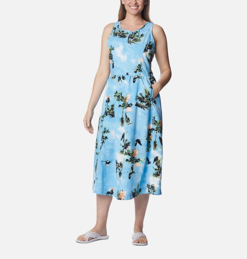 Columbia Deschutes Valley Women\'s Dress Blue | RYNAGZ-472