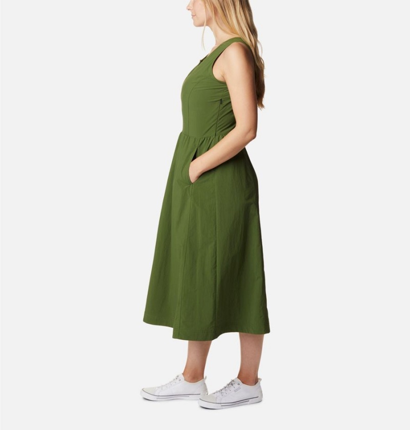 Columbia Deschutes Valley Women's Dress Green | KMSTJO-183