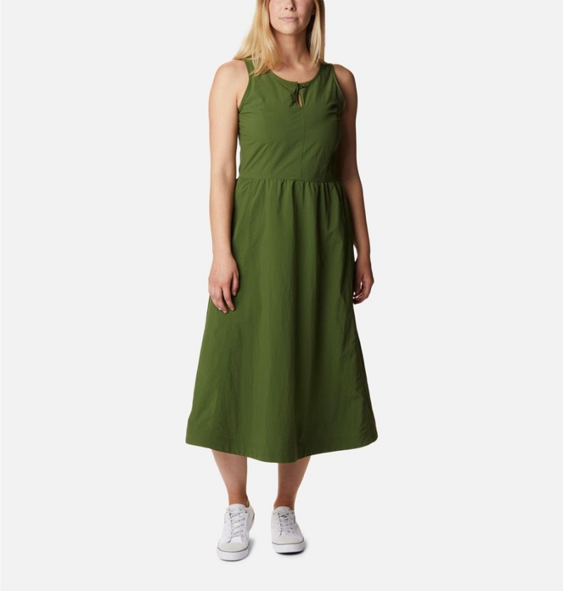 Columbia Deschutes Valley Women\'s Dress Green | KMSTJO-183