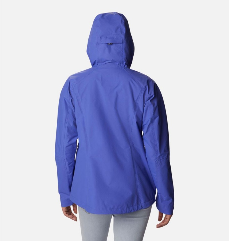 Columbia Discovery Point Shell Women's Rain Jacket Purple | MNGXPE-291