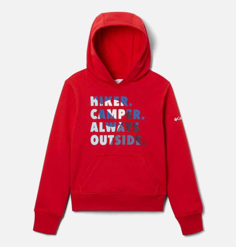 Columbia Dragonfly Ridge Kids\' Hoodie Red | SITUXF-017