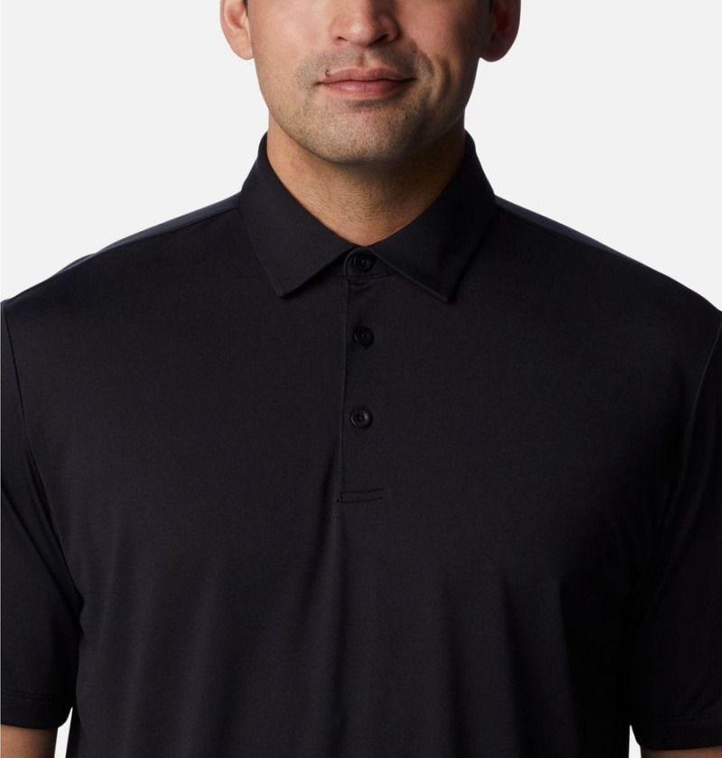 Columbia Drive Golf Men's Polo Shirt Black | GLCUDP-850