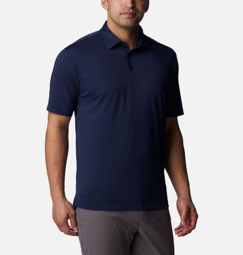 Columbia Drive Golf Men\'s Polo Shirt Navy | QNJUIL-839