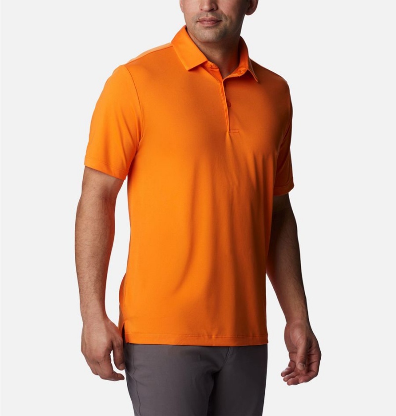 Columbia Drive Golf Men's Polo Shirt Orange | KPJAIB-397