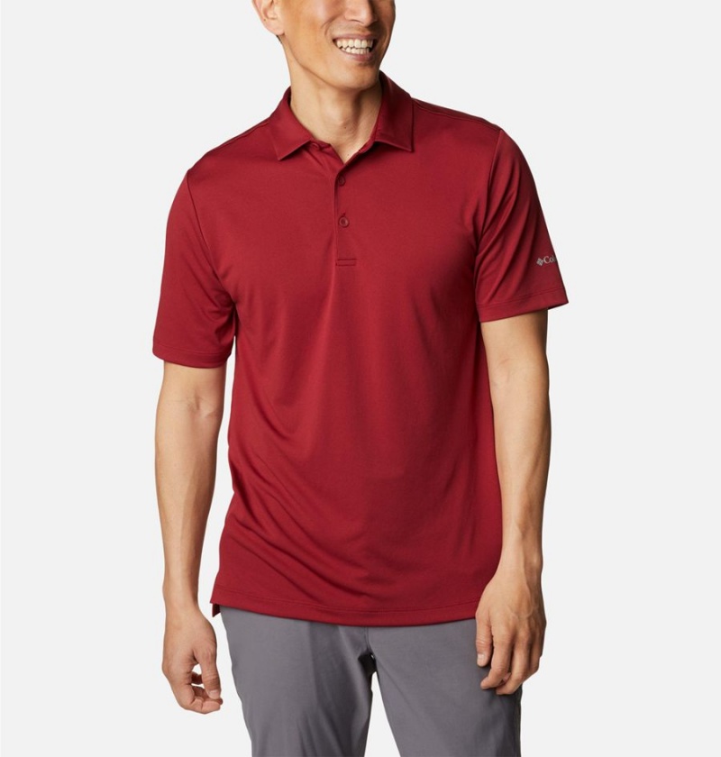 Columbia Drive Golf Men's Polo Shirt Red | VADOTP-547