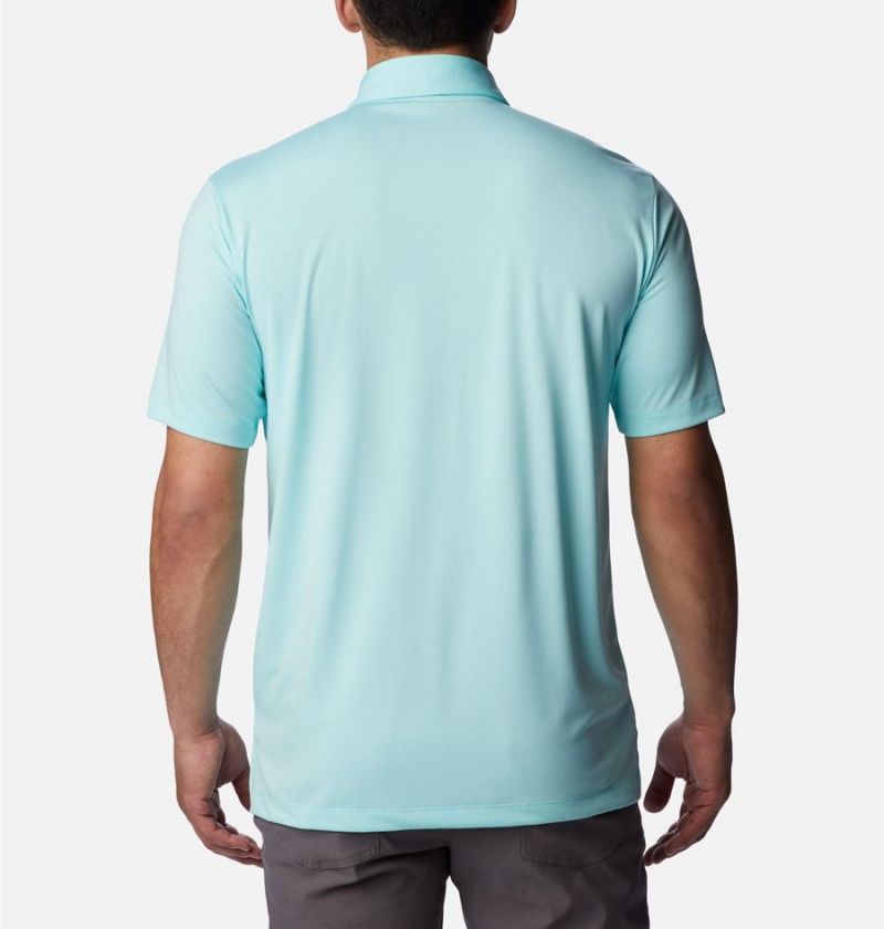 Columbia Drive Golf Men's Polo Shirt Turquoise | YVFAED-784