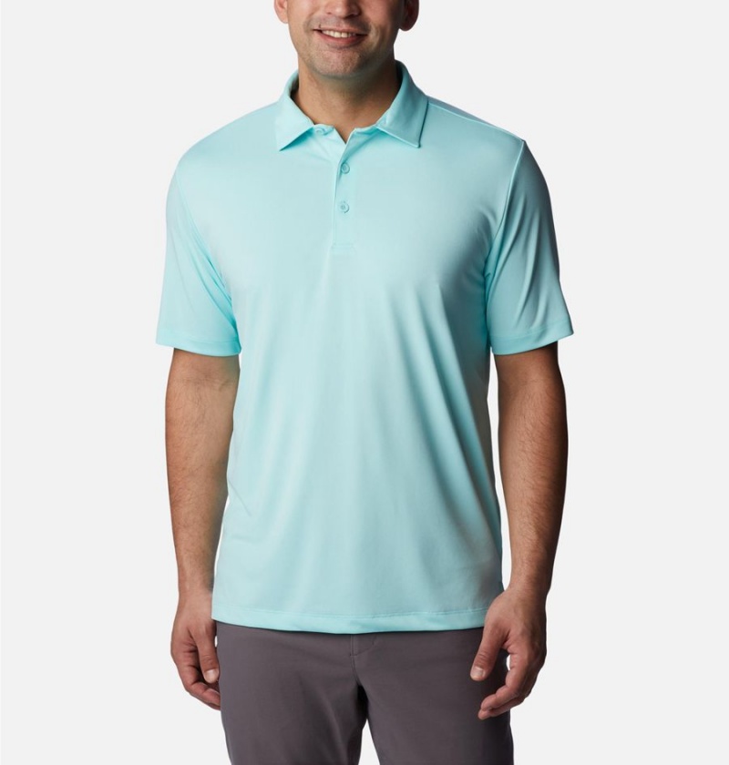 Columbia Drive Golf Men\'s Polo Shirt Turquoise | YVFAED-784