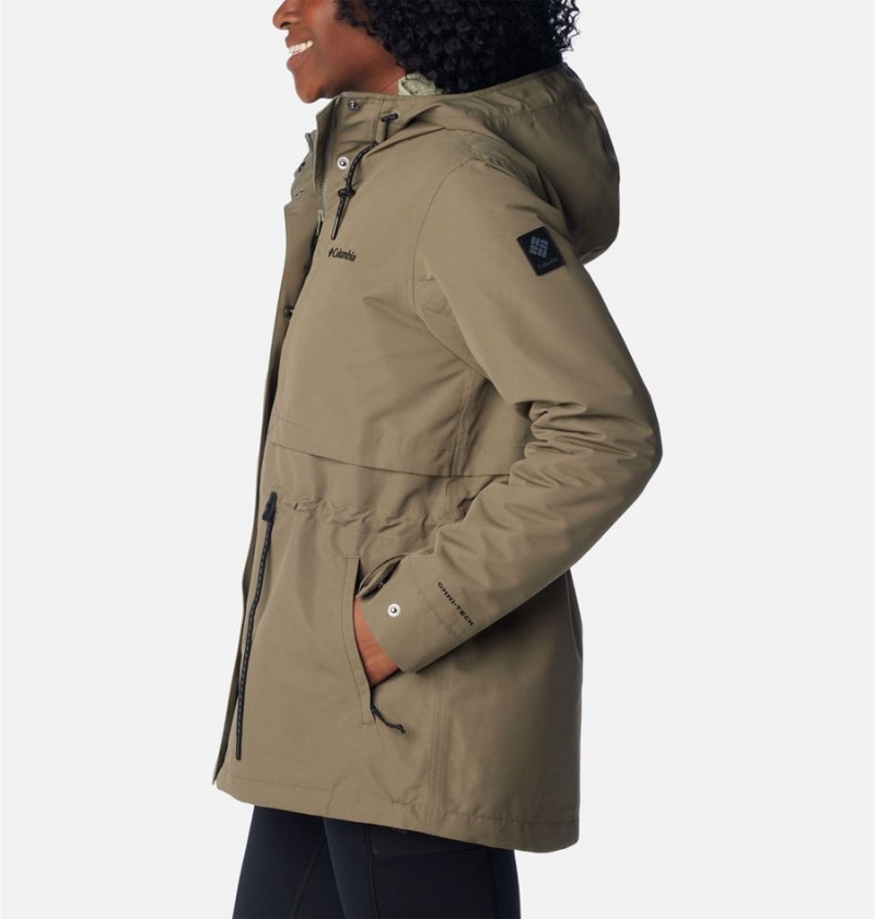 Columbia Drop Ridge Interchange Women's 3 In 1 Jackets Green | SQURPI-405