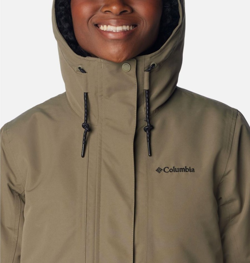 Columbia Drop Ridge Interchange Women's 3 In 1 Jackets Green | SQURPI-405