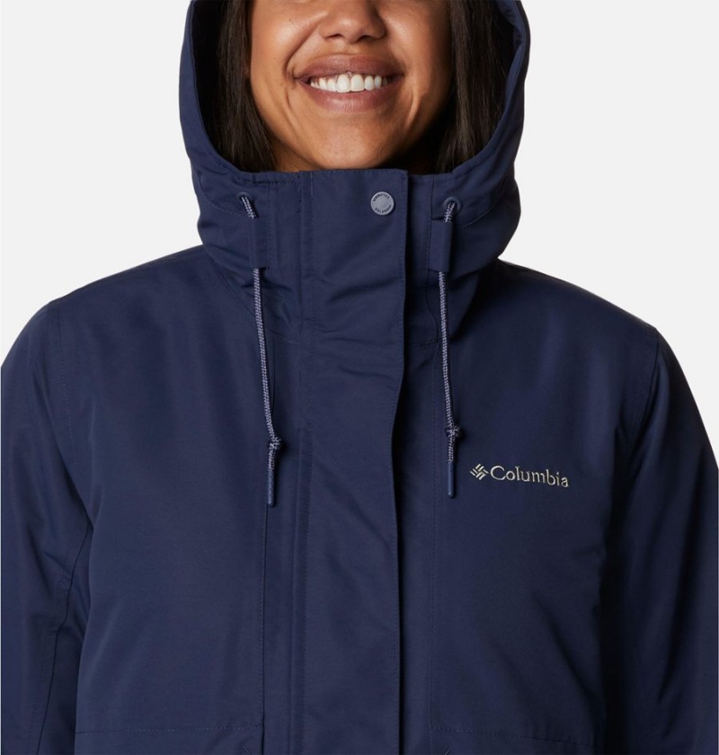 Columbia Drop Ridge Interchange Women's 3 In 1 Jackets Navy | RNDFGZ-641