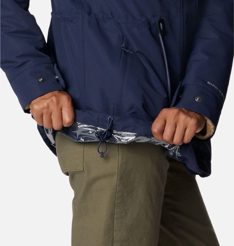 Columbia Drop Ridge Interchange Women's 3 In 1 Jackets Navy | RNDFGZ-641