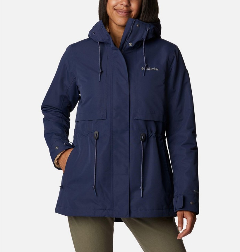 Columbia Drop Ridge Interchange Women\'s 3 In 1 Jackets Navy | RNDFGZ-641