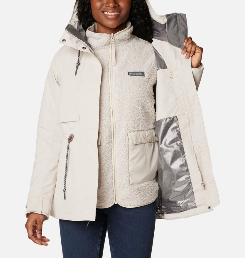 Columbia Drop Ridge Interchange Women's 3 In 1 Jackets White | GFNTLW-362