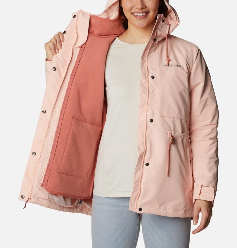 Columbia Drop Ridge Interchange Women's 3 In 1 Jackets Pink | VKCOUX-796