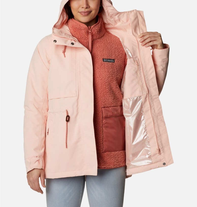 Columbia Drop Ridge Interchange Women's 3 In 1 Jackets Pink | VKCOUX-796