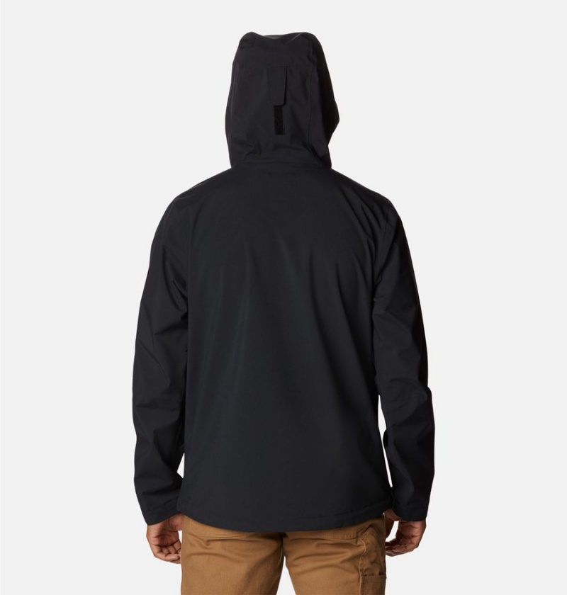 Columbia Earth Explorer Shell Men's Rain Jacket Black | ETQKMX-790