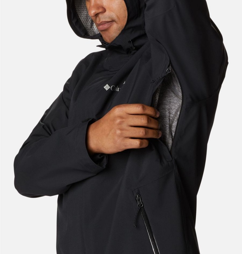 Columbia Earth Explorer Shell Men's Rain Jacket Black | ETQKMX-790