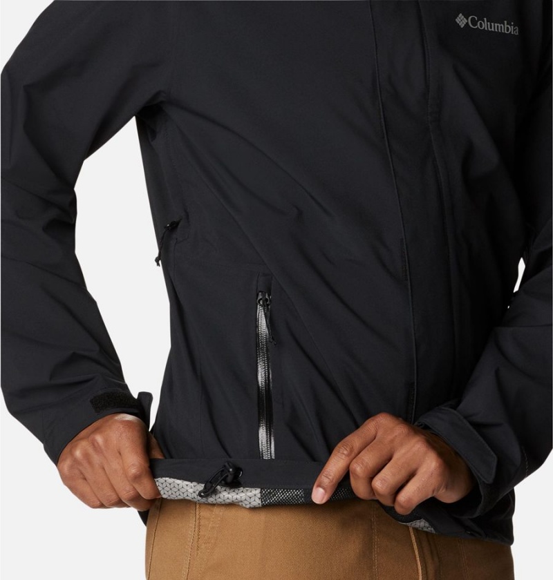 Columbia Earth Explorer Shell Men's Rain Jacket Black | ETQKMX-790