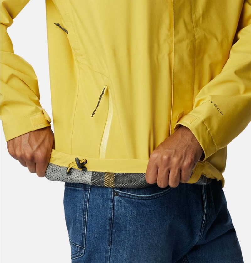 Columbia Earth Explorer Shell Men's Rain Jacket Yellow | BSGZTE-204