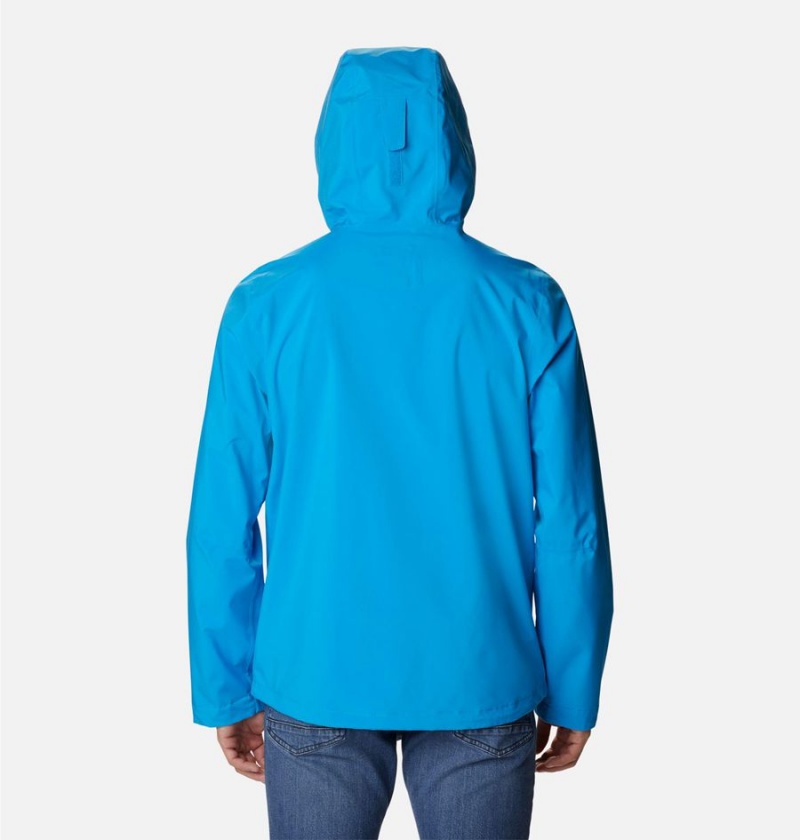 Columbia Earth Explorer Shell Men's Rain Jacket Blue | JBSADI-608