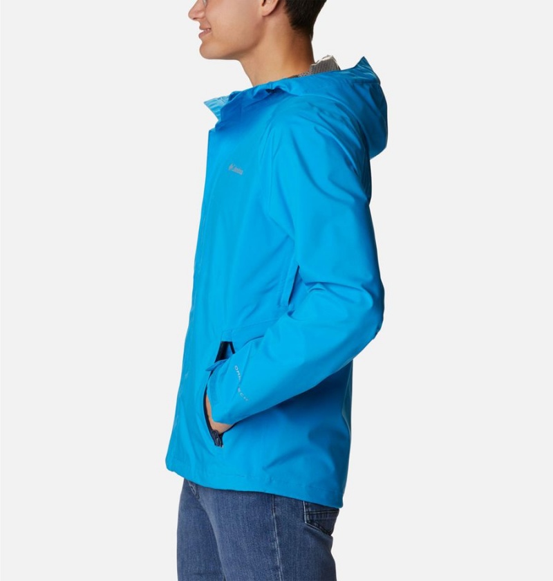 Columbia Earth Explorer Shell Men's Rain Jacket Blue | JBSADI-608
