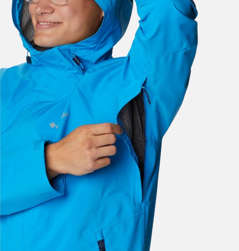 Columbia Earth Explorer Shell Men's Rain Jacket Blue | JBSADI-608