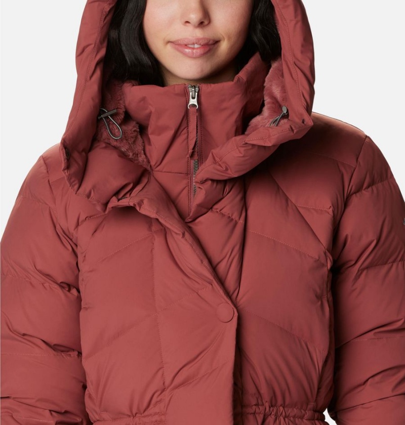 Columbia Ember Springs Long Down Women's Coats Coral | GTCZKF-392