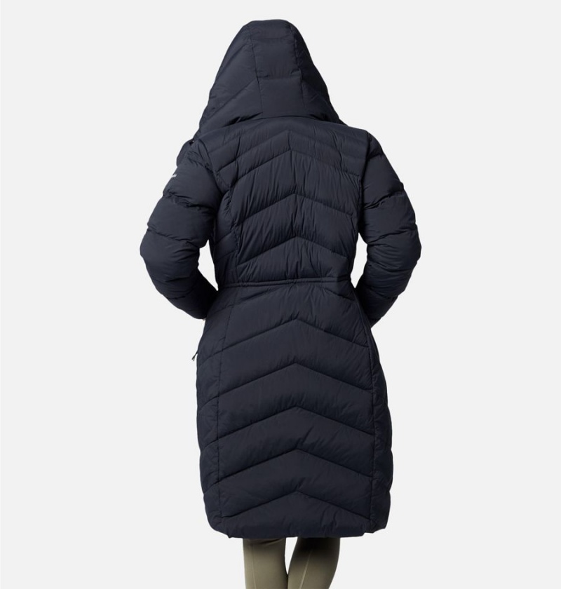 Columbia Ember Springs Long Down Women's Coats Black | DHMEJW-903