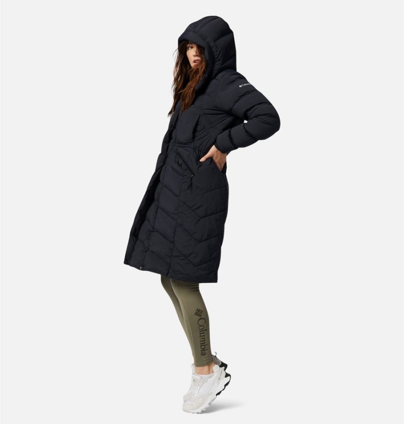 Columbia Ember Springs Long Down Women's Coats Black | DHMEJW-903