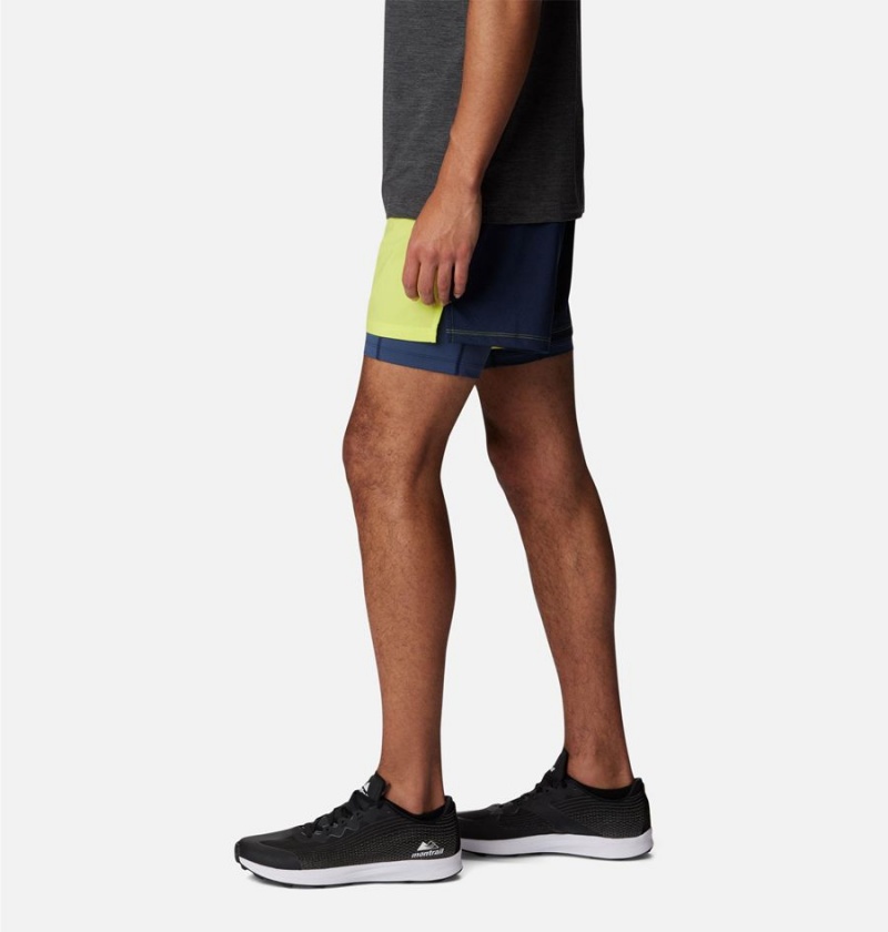 Columbia Endless Trail 2-in-1 Men's Shorts Green | ZDQTIF-139
