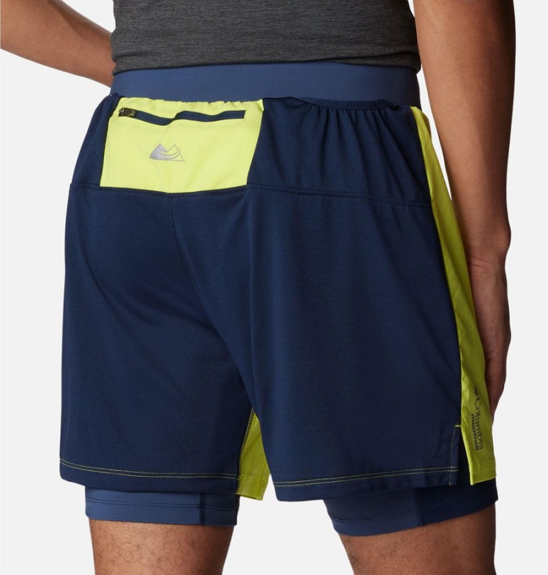 Columbia Endless Trail 2-in-1 Men's Shorts Green | ZDQTIF-139