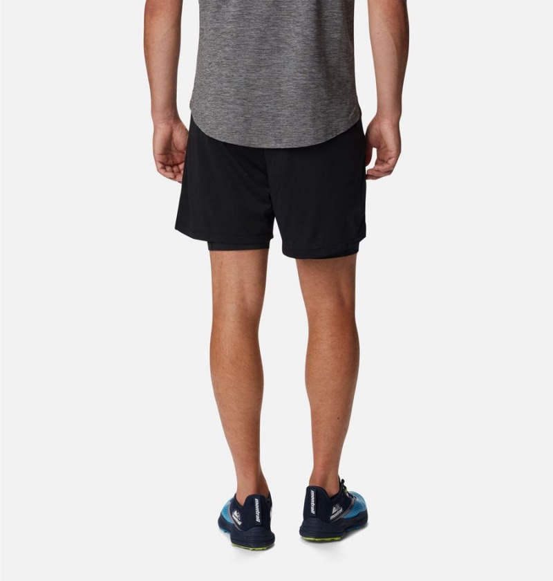 Columbia Endless Trail 2-in-1 Men's Shorts Black | KVDHZN-245