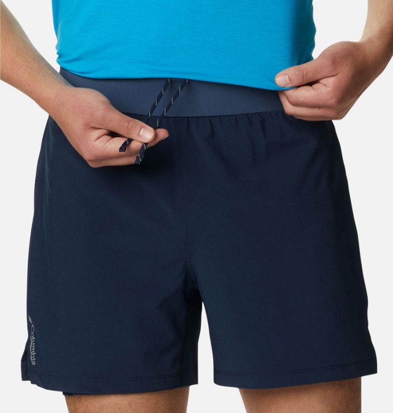 Columbia Endless Trail 2-in-1 Men's Shorts Navy | NJBDUL-528