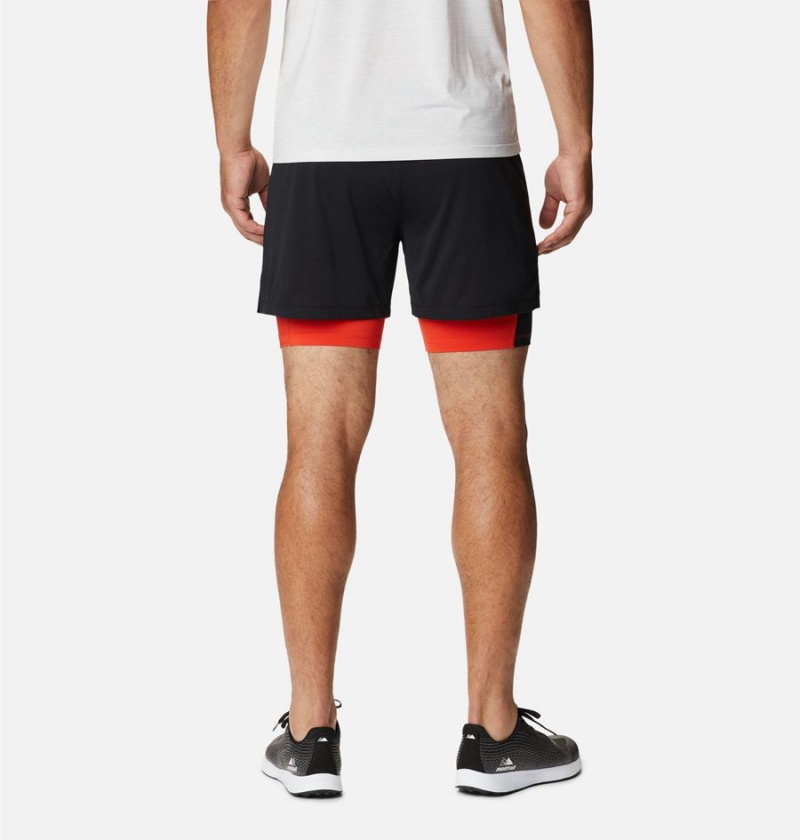Columbia Endless Trail 2-in-1 Men's Shorts Black | CVIUWF-804