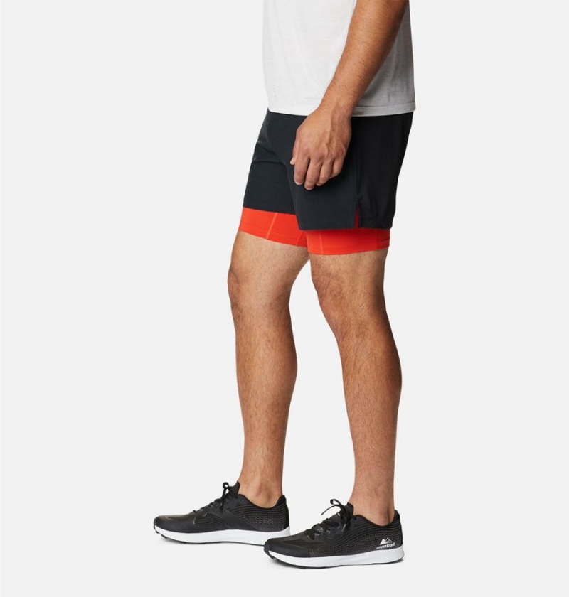 Columbia Endless Trail 2-in-1 Men's Shorts Black | CVIUWF-804