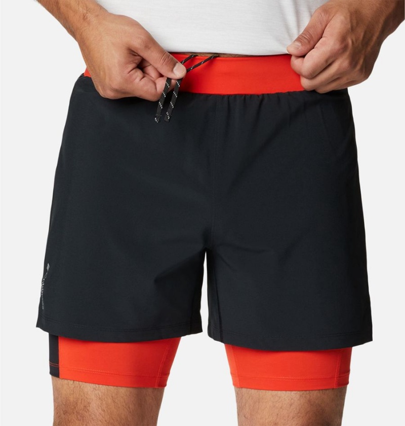Columbia Endless Trail 2-in-1 Men's Shorts Black | CVIUWF-804