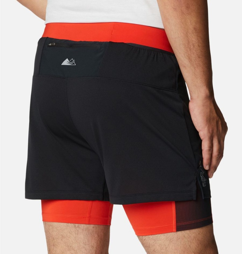 Columbia Endless Trail 2-in-1 Men's Shorts Black | CVIUWF-804