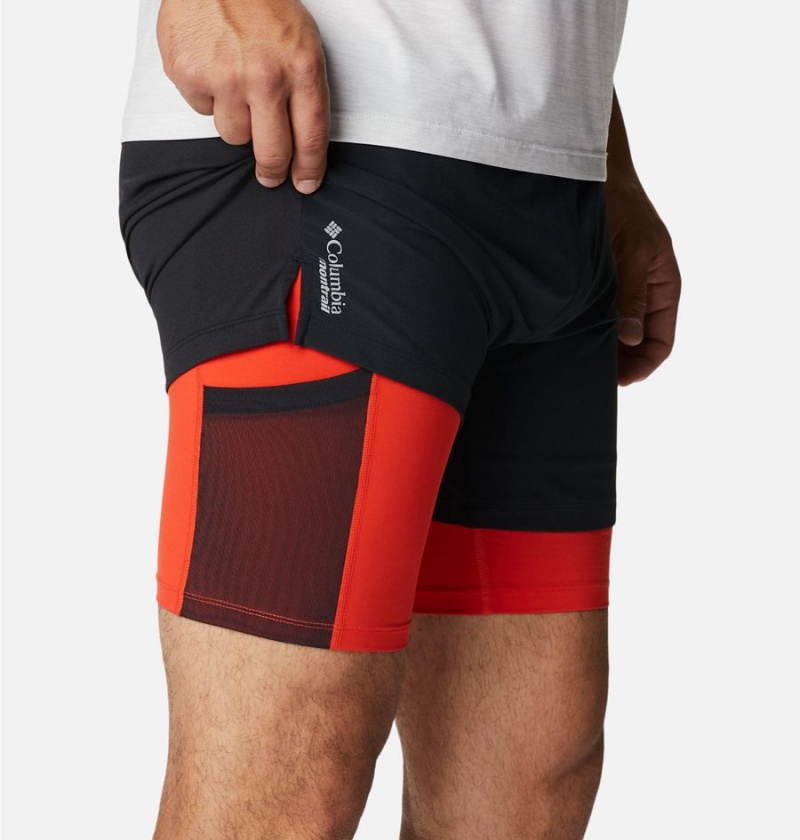 Columbia Endless Trail 2-in-1 Men's Shorts Black | CVIUWF-804