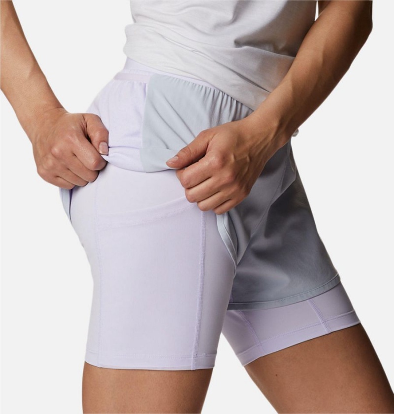 Columbia Endless Trail 2-in-1 Women's Shorts Grey | KLDORT-817